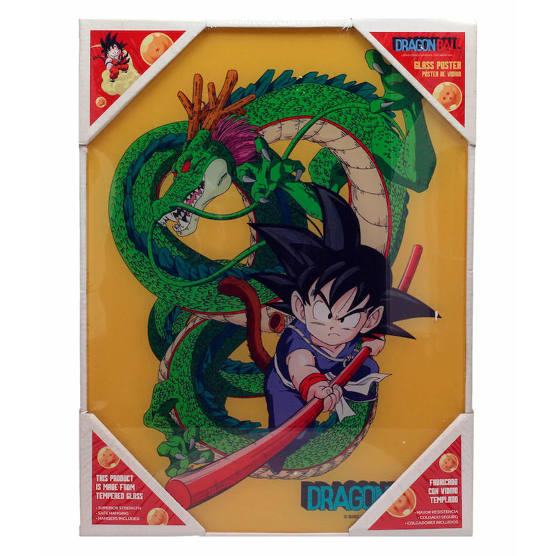Dragon Ball Goku med Shenron Glasposter 30x40cm