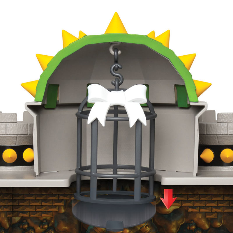 This Mario Bros Bowser Castle Deluxe playset is a must-have toy for any video game fan. With its detailed design and 50 cm size