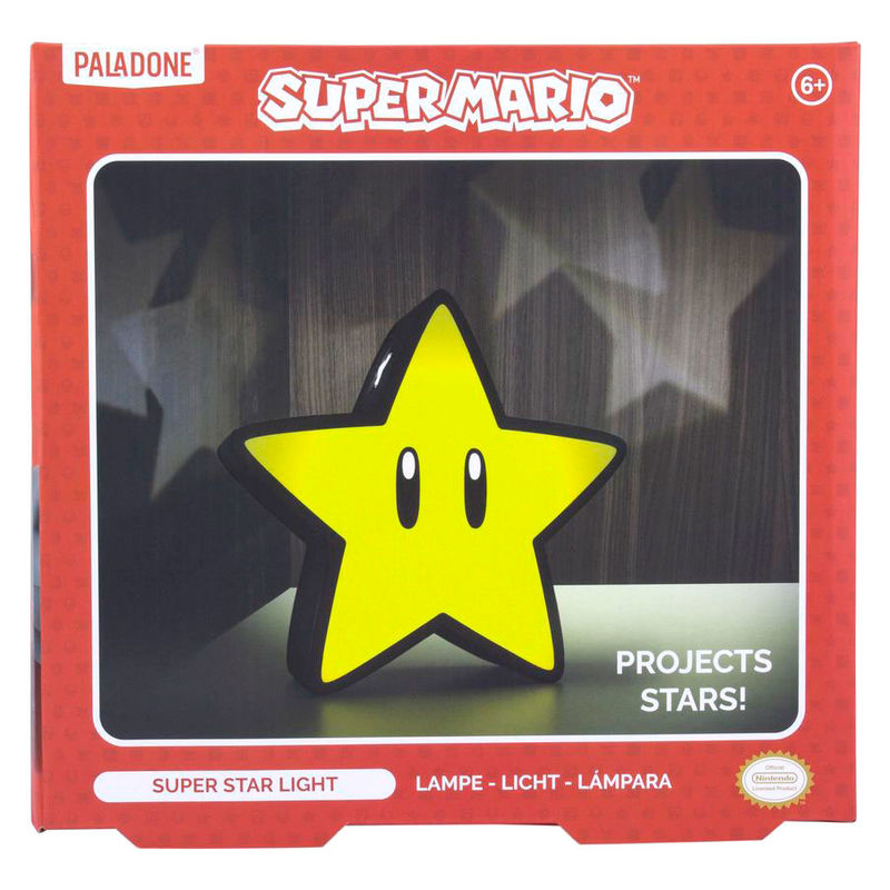 Nintendo Super Mario Bros Super Star Lampa