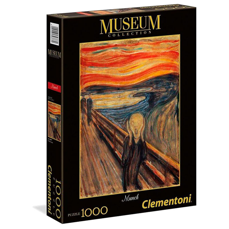 Clementoni 39377 Konturpussel 1000 Styck Munch Konst