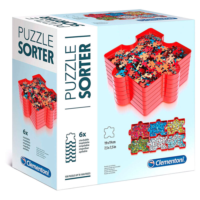 Clementoni 37040 Sorteringsbricka för Pussel - 6 Stycken