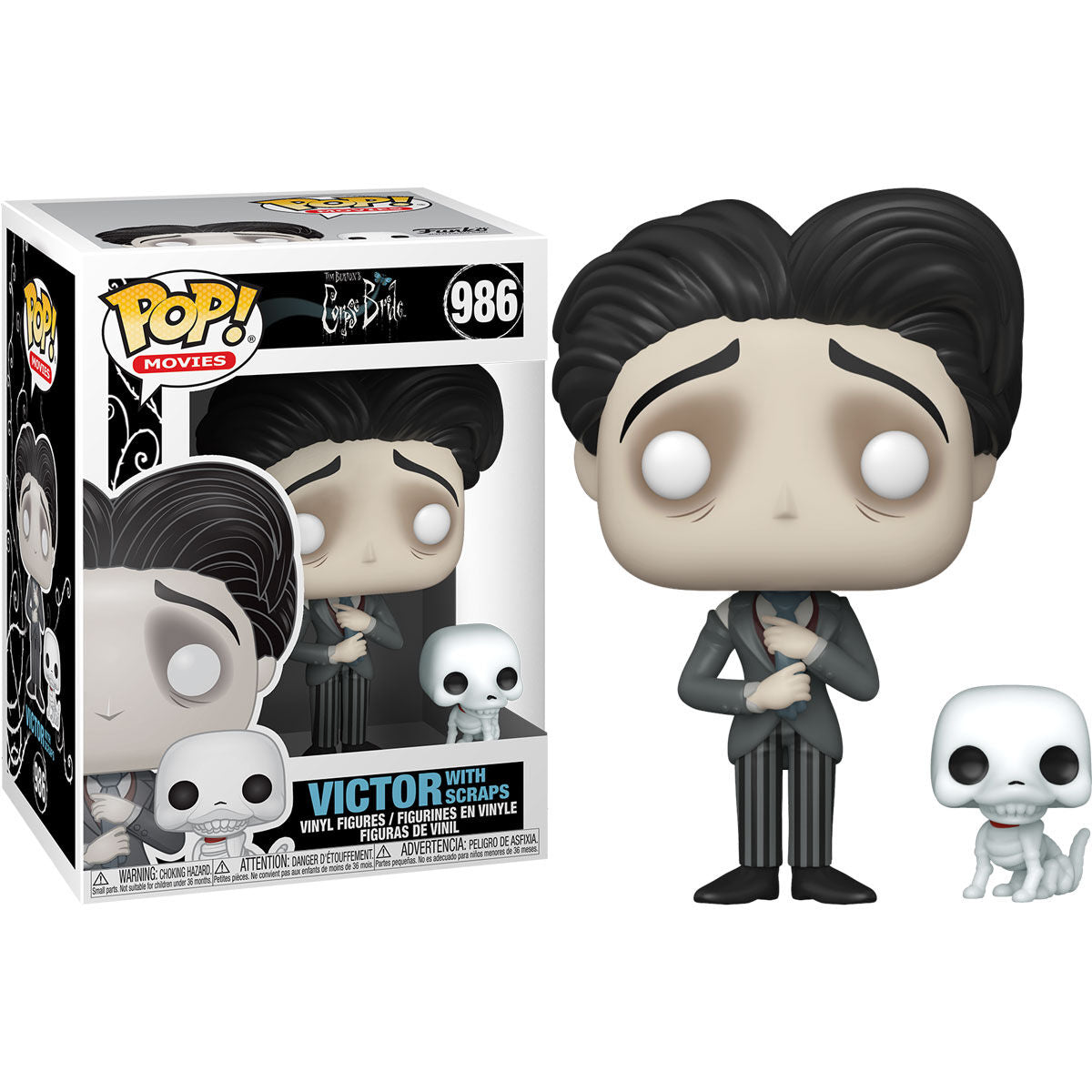 Funko POP Figur Corpse Bride Victor med Scraps