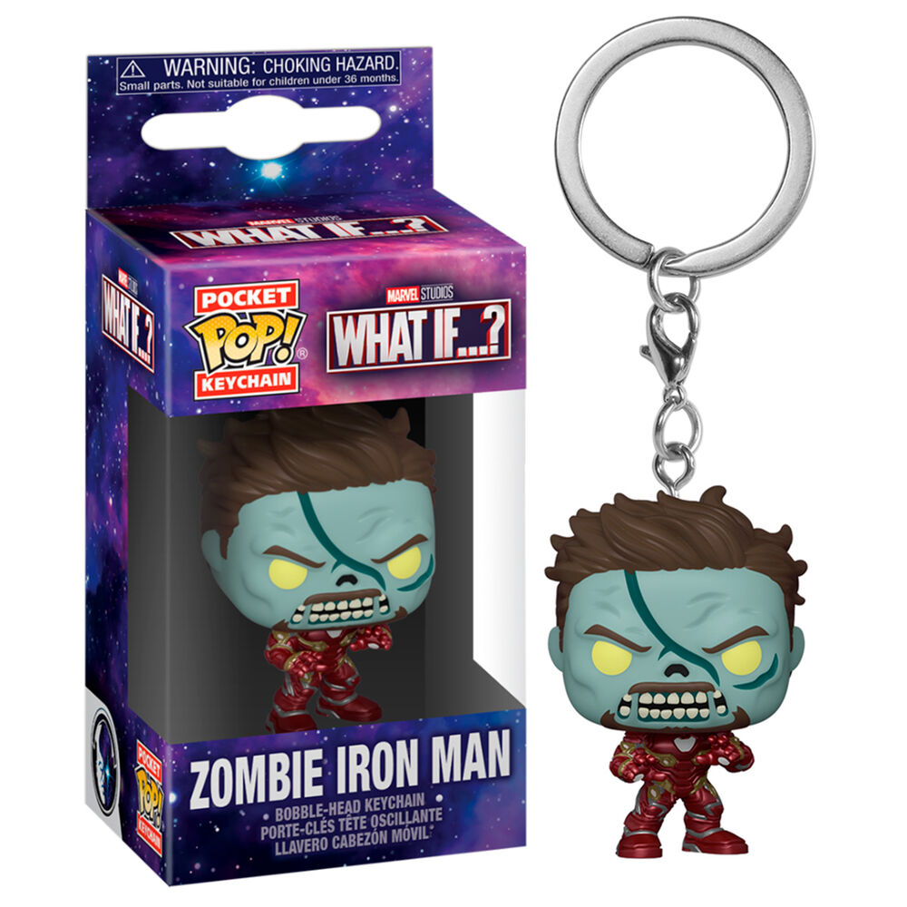 Pocket POP Nyckelring Marvel What If Zombie Iron Man