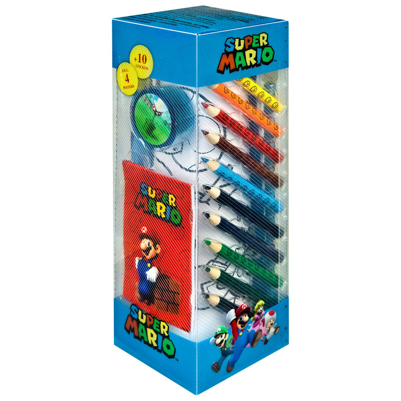 Super Mario Bros kontorsmaterialset 35 delar