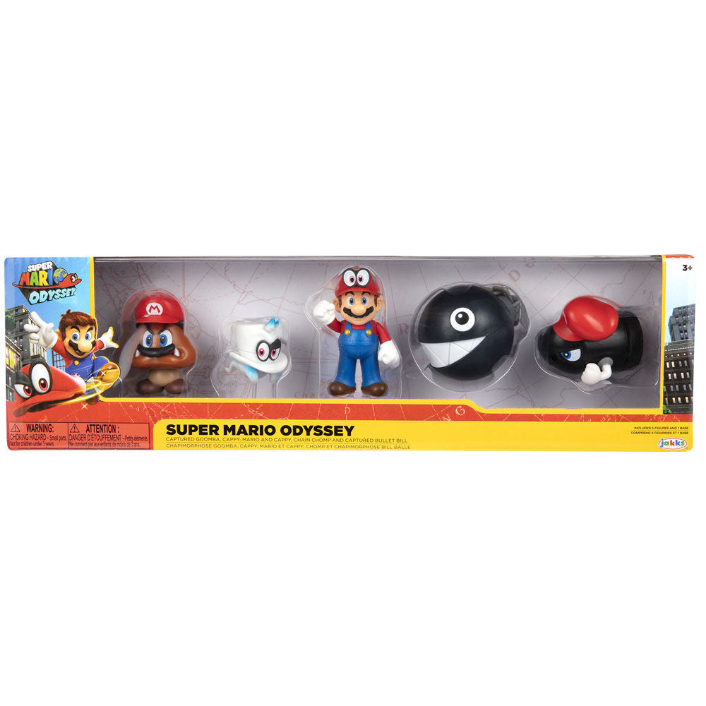 Super Mario Bros Figurset - 5 figurer 6,5 cm