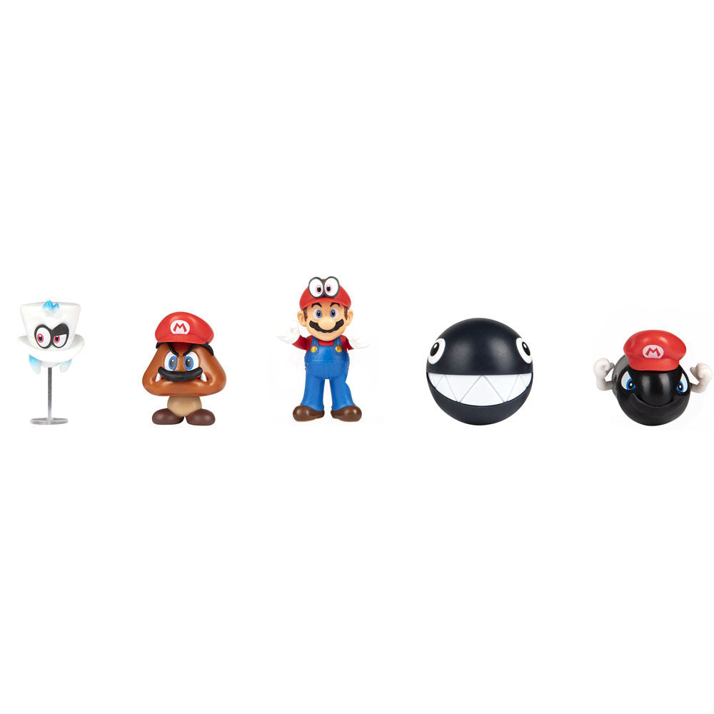 Super Mario Bros Figurset - 5 figurer 6,5 cm