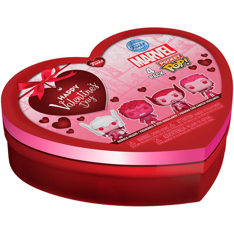 Metallbox 4 Fack POP Marvel Classic Valentines