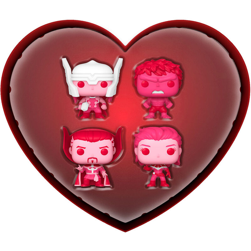 Metallbox 4 Fack POP Marvel Classic Valentines