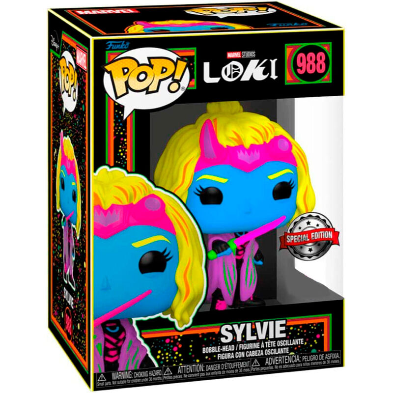POP Figur Marvel Loki Silvye Black Light Exclusive