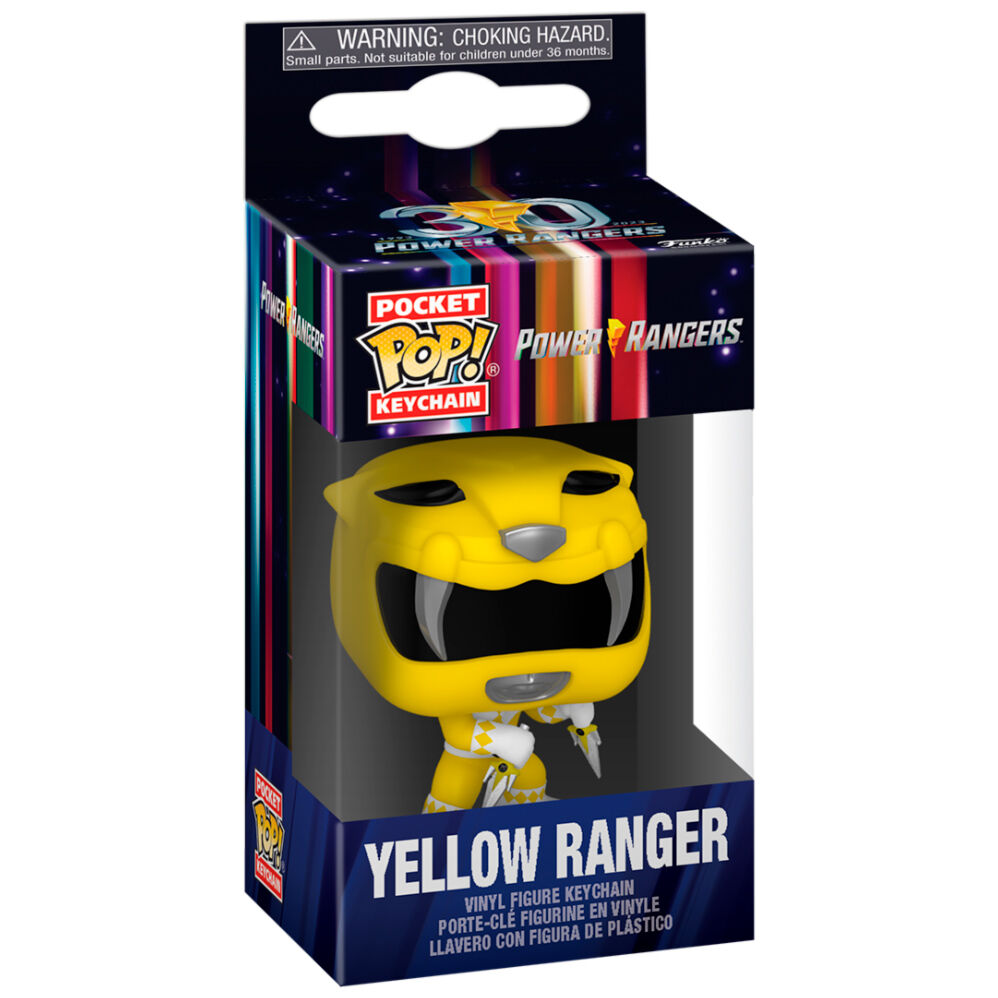 Pocket POP Nyckelring Power Rangers 30-årsjubileum Gula Ranger