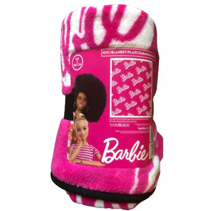 Barbie Korallfilt 120x150 cm i 100% Polyester