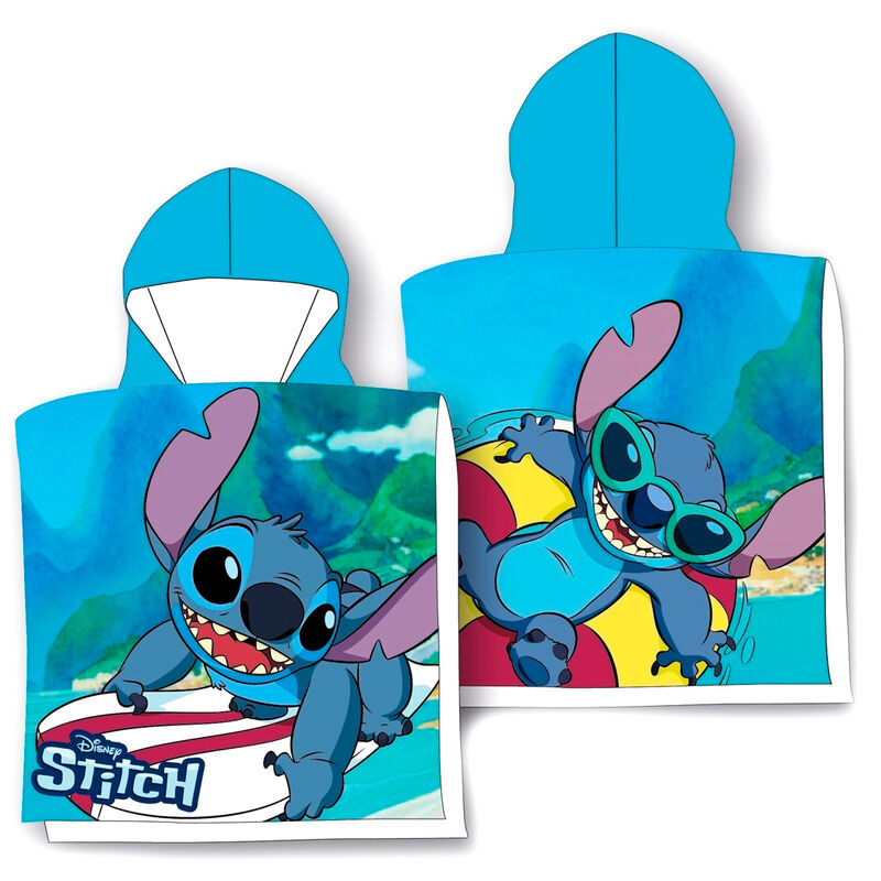 Disney Stitch Surf Bomull Poncho Handduk