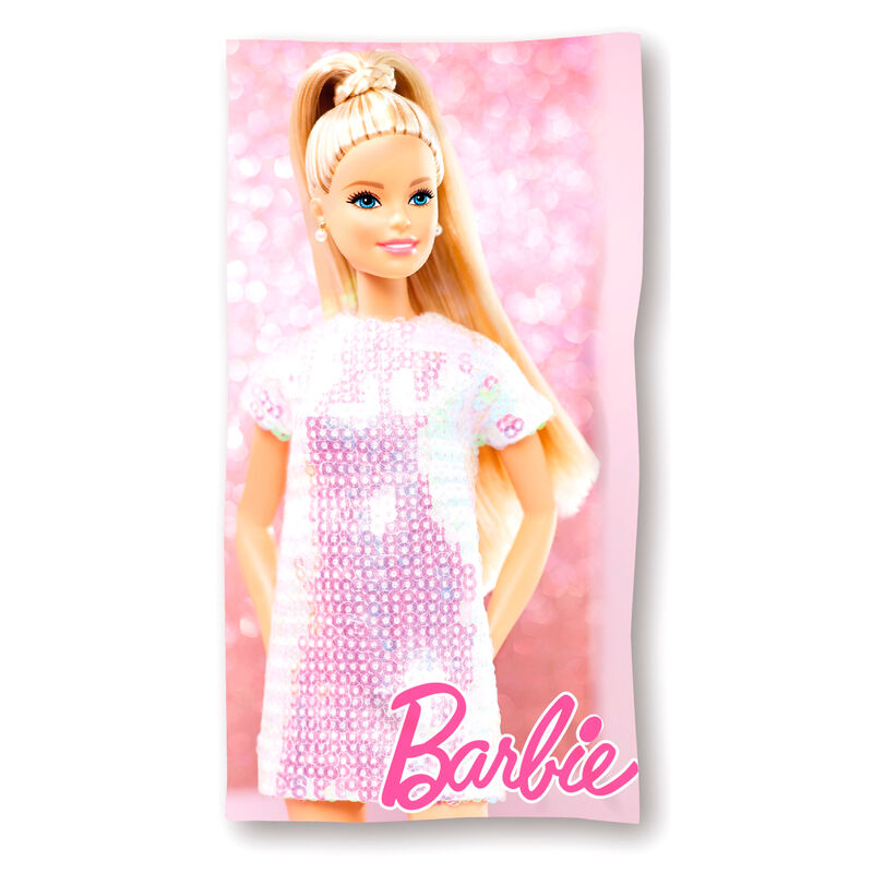 Barbie Mikrofiber Strandhandduk 70x140 cm