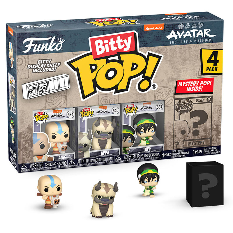 Blister 4 Figurer Bitty POP Avatar The Last Airbender Aang