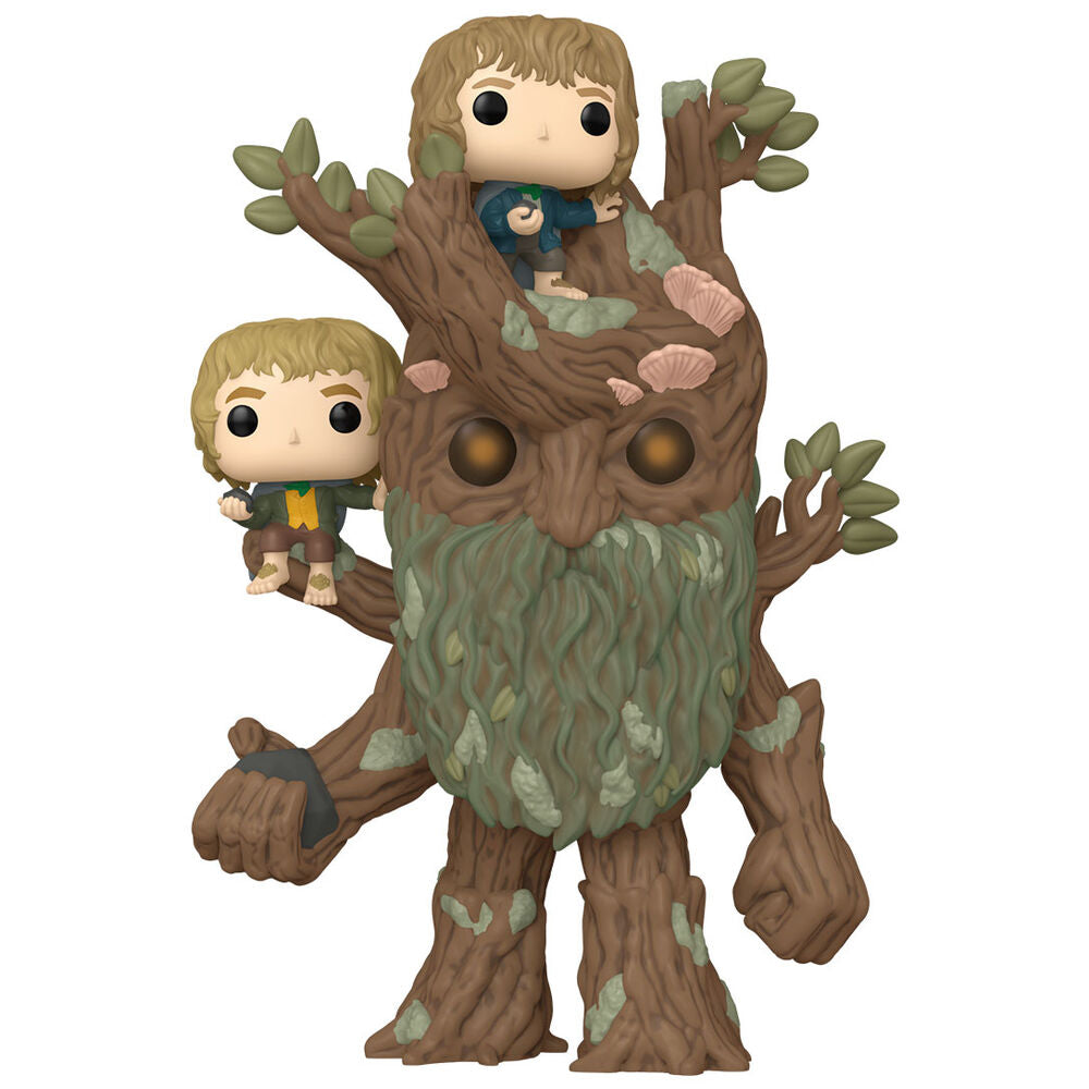 POP Figur The Lord of the Rings Treebeard med Merry & Pippin