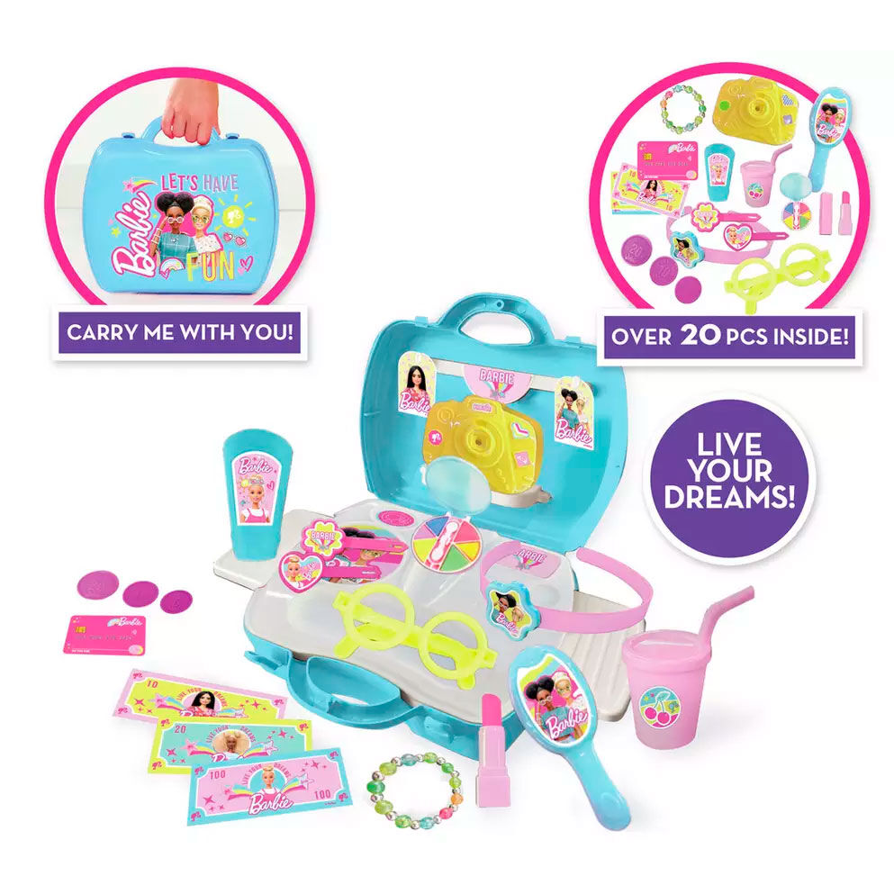 Barbie Tillbehörsfall med 20 delar