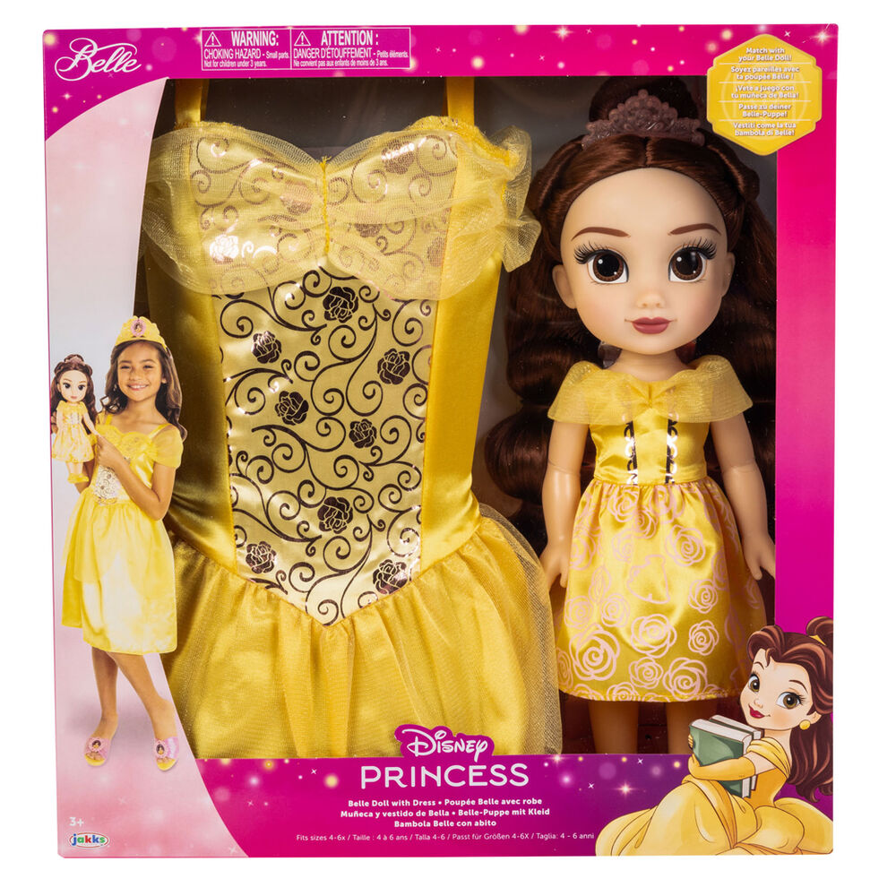 Disney Skönheten och Odjuret Belle Docka + Kostym 38cm