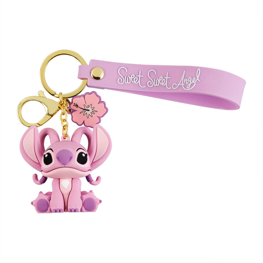 Disney Stitch Angel Nyckelring med Blomma