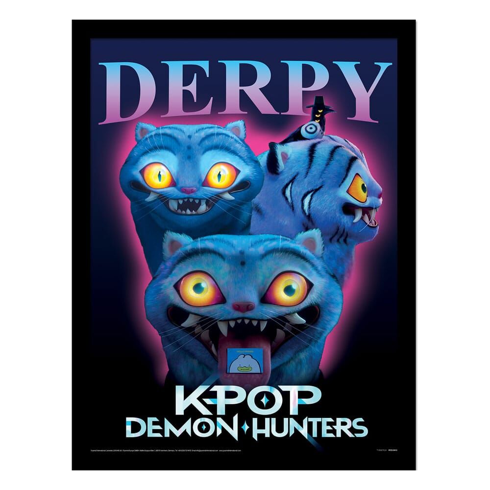 KPop Demon Hunters Derpy Inramad Tryck
