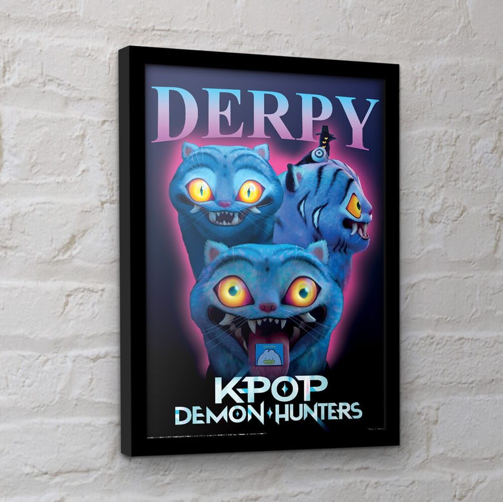 KPop Demon Hunters Derpy Inramad Tryck