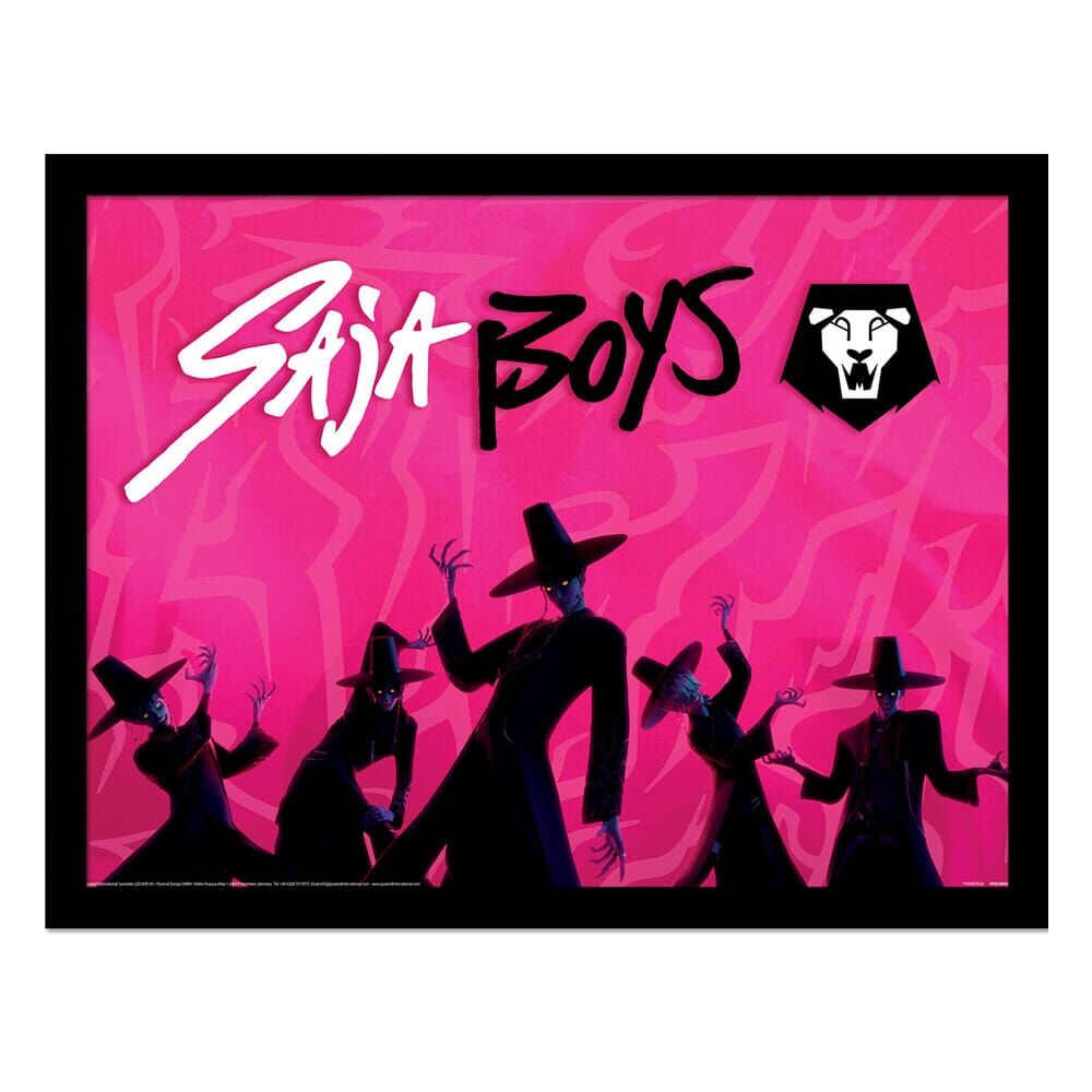 KPop Demon Hunters Saja Boys Inramad Tryck
