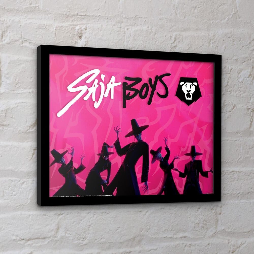 KPop Demon Hunters Saja Boys Inramad Tryck