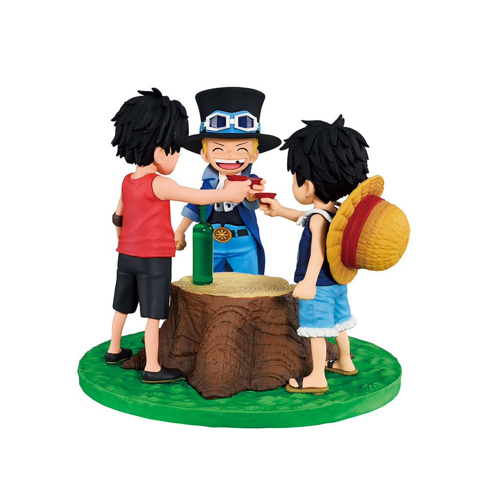 One Piece Dramatic Memories Ace & Sabo & Luffy Ichibansho Figur 10cm