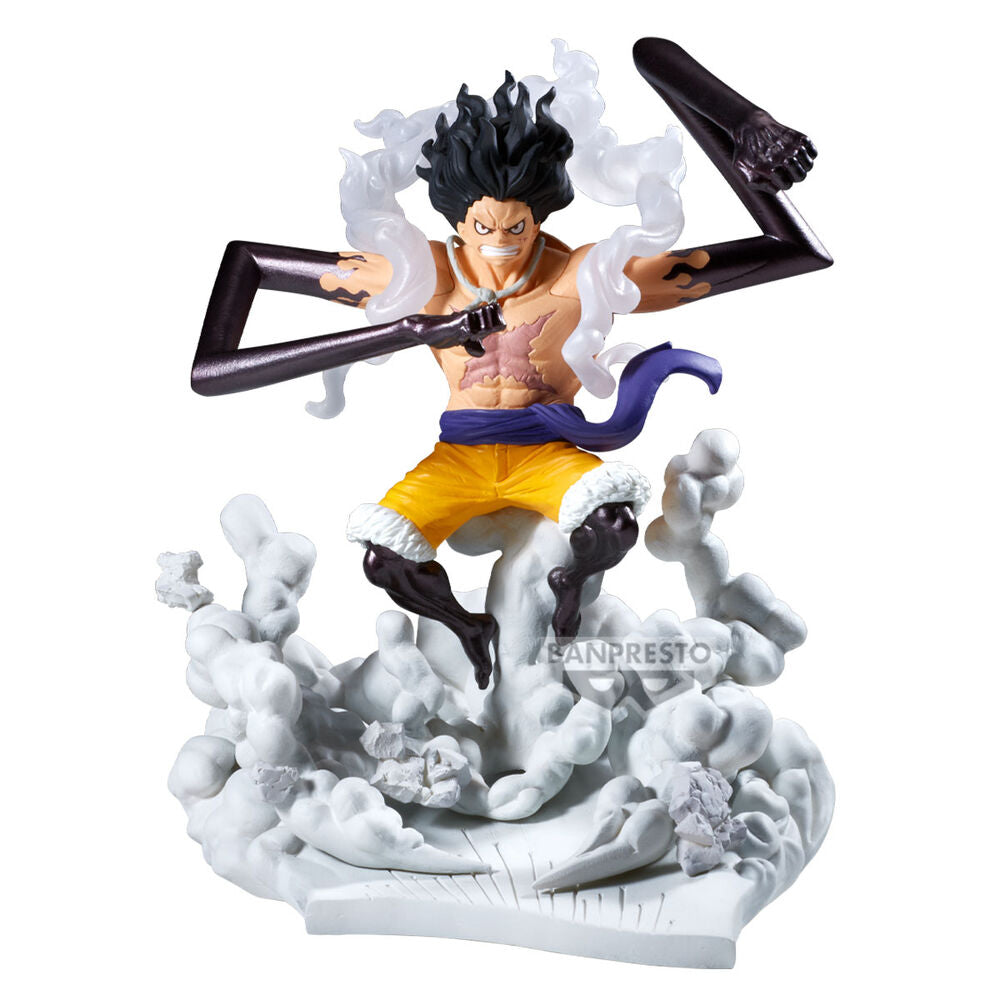 One Piece Monkey D Luffy Gear 4 Senkokkei Figur 15cm