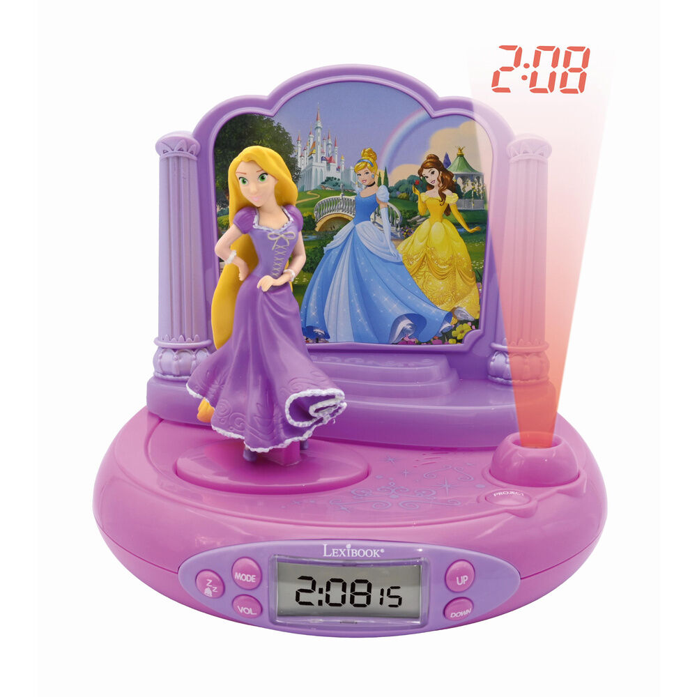 Disney Princess Rapunzel 3D Projektor Väckarklocka