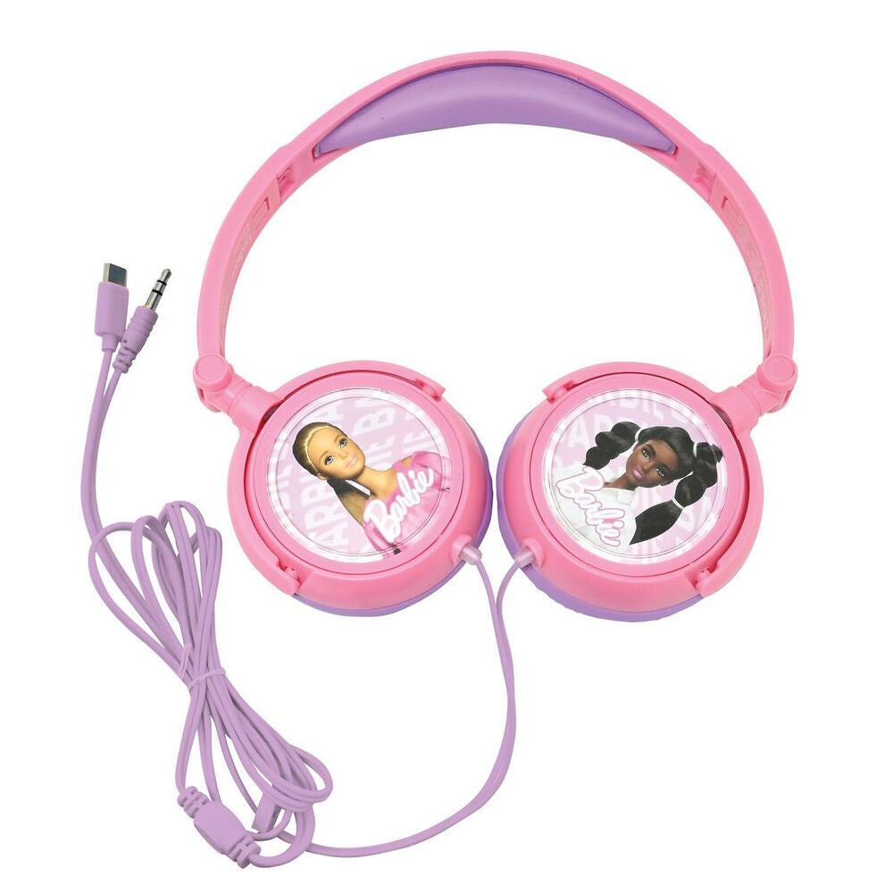 Barbie Hörlurar - Fällbara Stereo med Säker Volymbegränsning