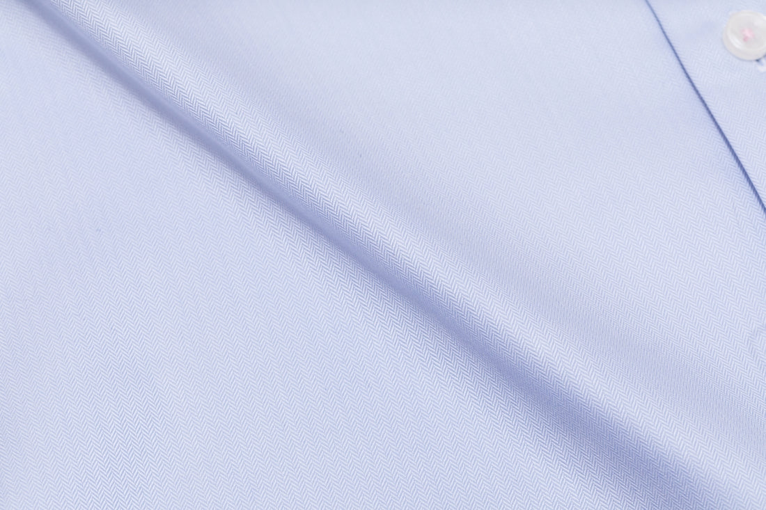 white textile with black line