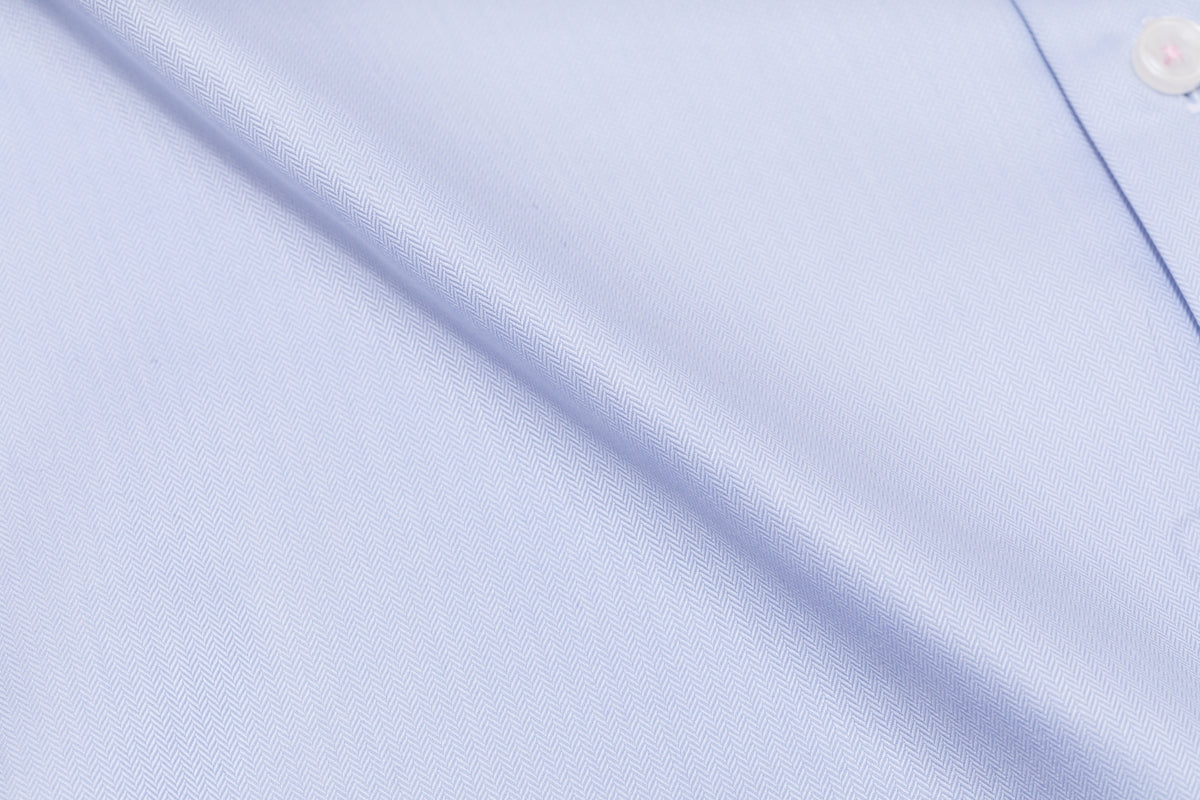 white textile with black line