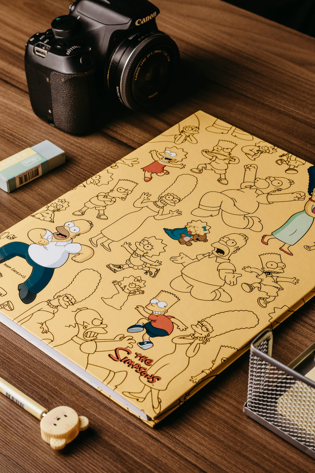 a book with a picture of cartoon characters on it