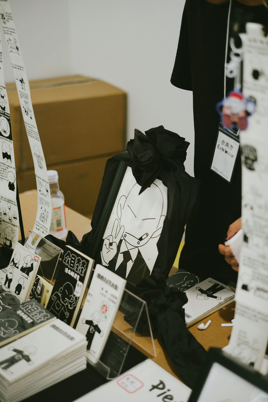 a table topped with lots of cards and papers