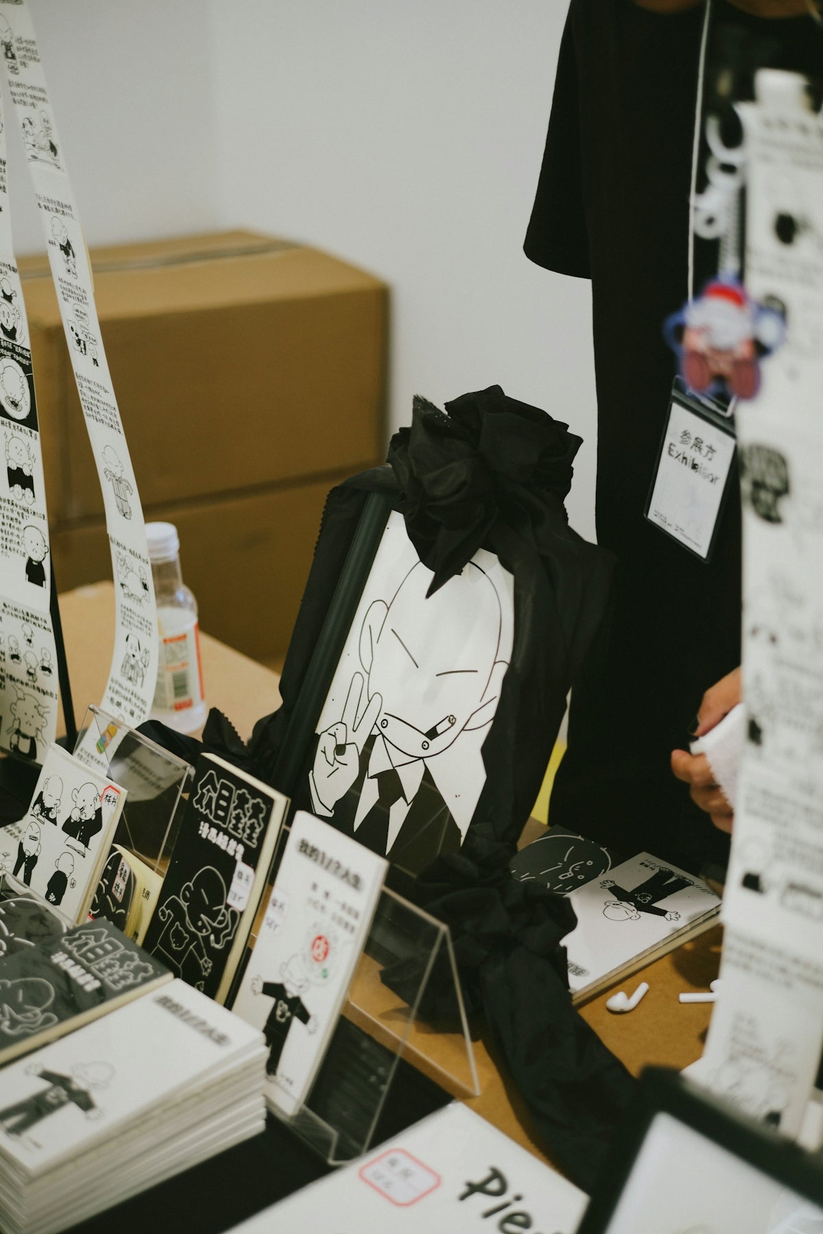 a table topped with lots of cards and papers