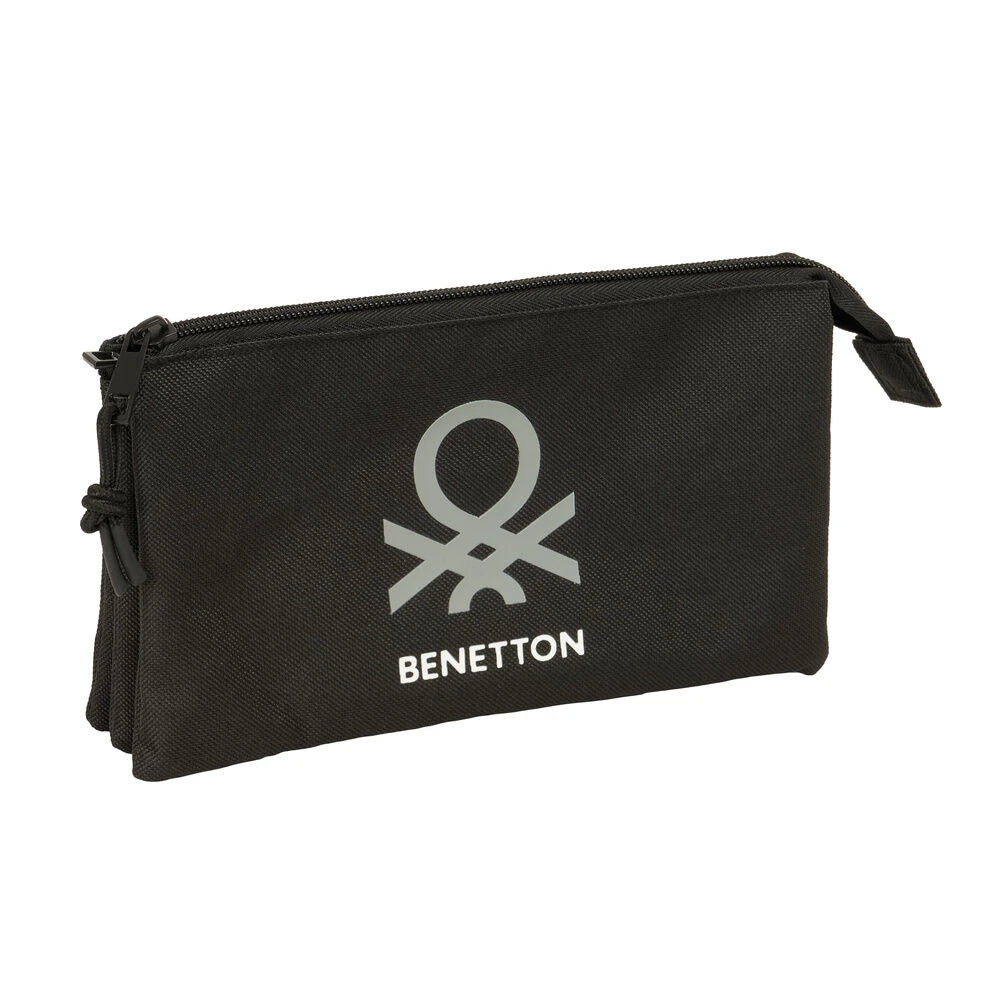 Benetton Svart trippel Pennfodral