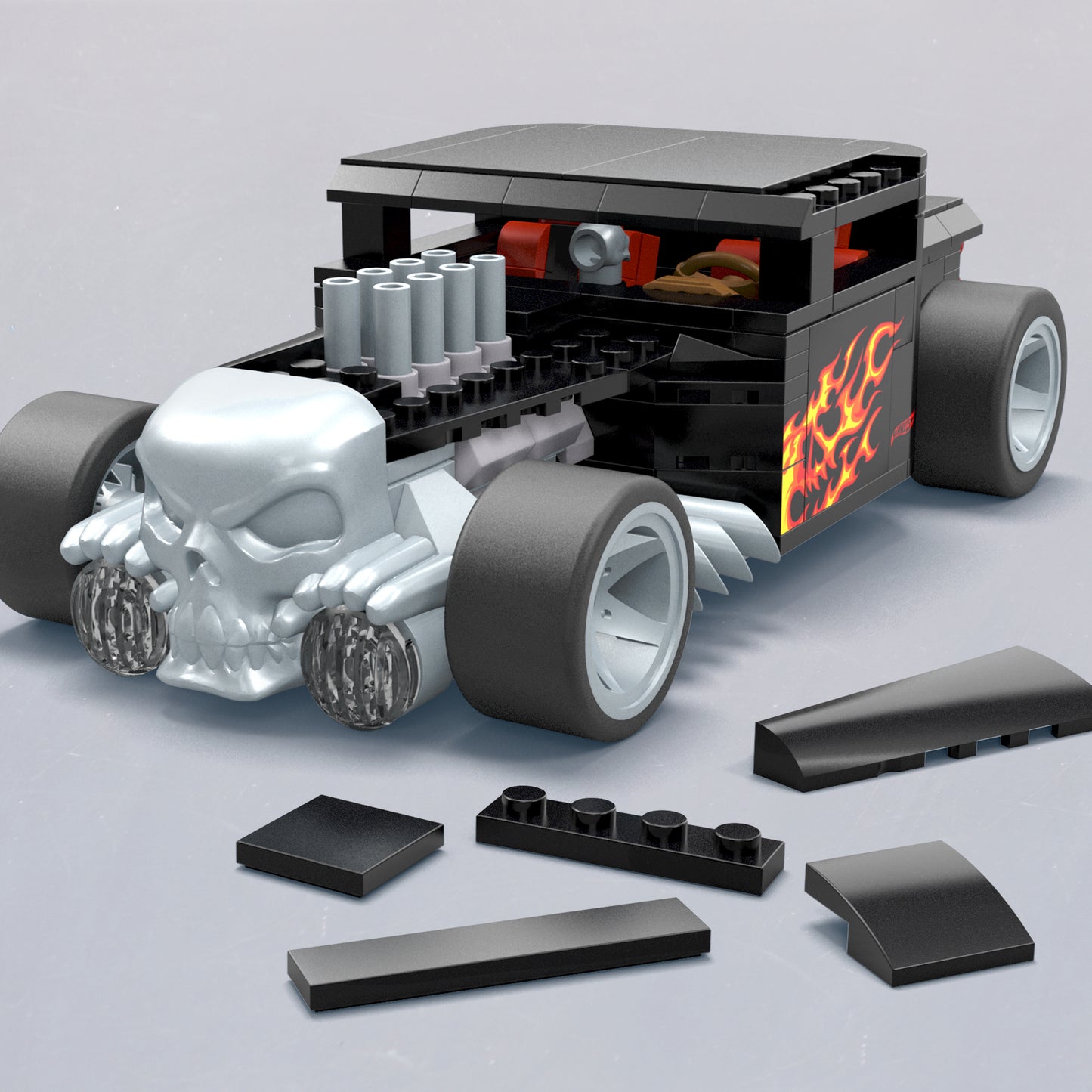 Hot Wheels Bone Shaker car MEGA Construx
