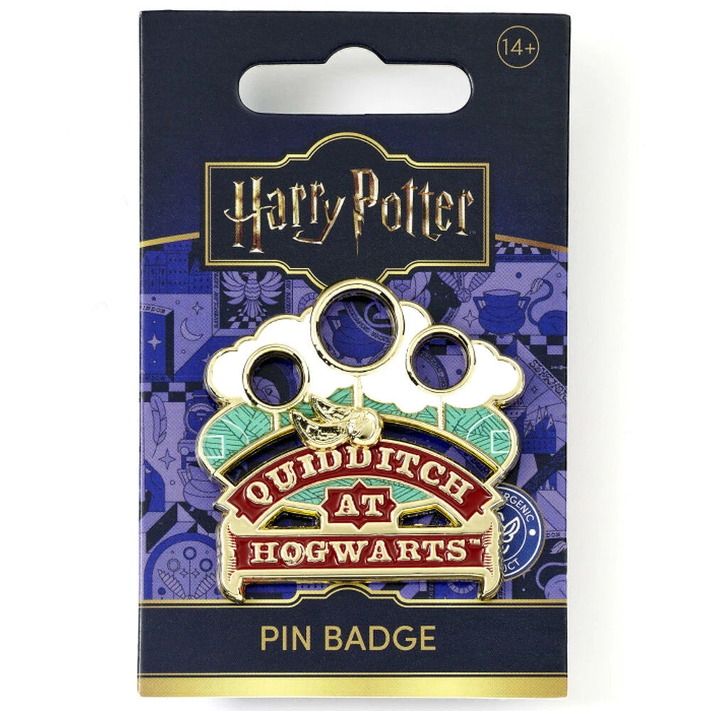 Harry Potter Quidditch på Hogwarts glidande nålbadge