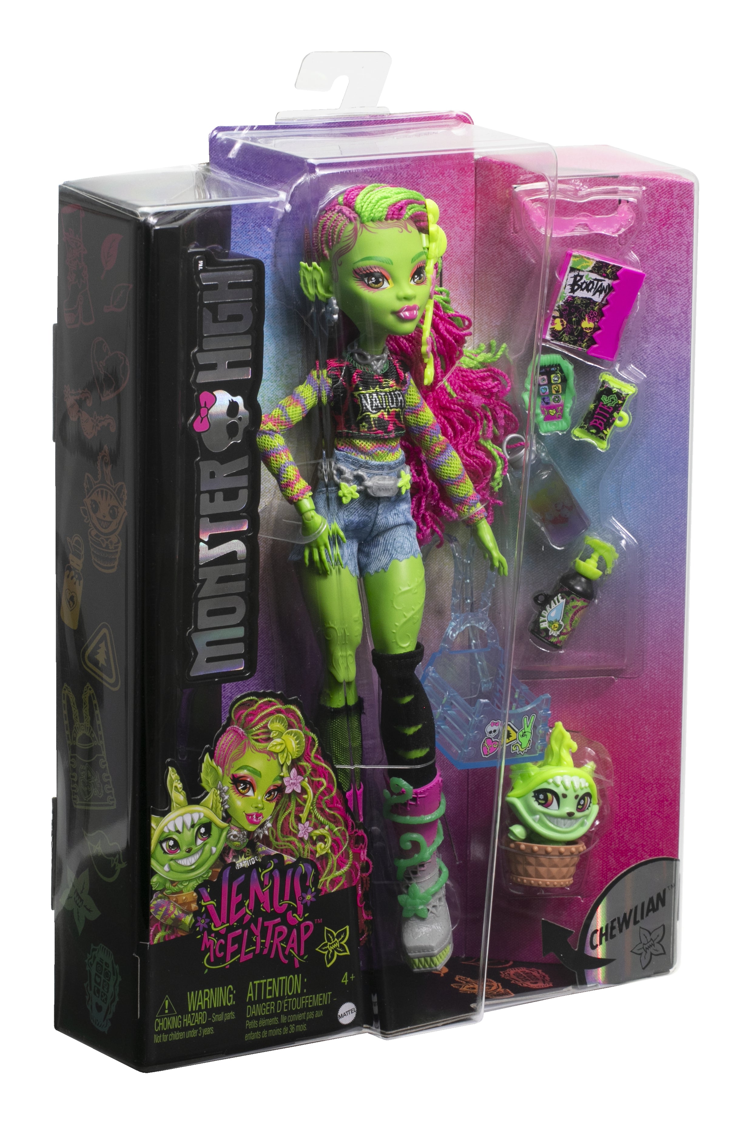 Monster High Venus McFlytrap Docka med Chewlian