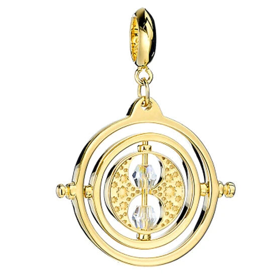 Harry Potter Time Turner sterling silver guldpläterad slider charm