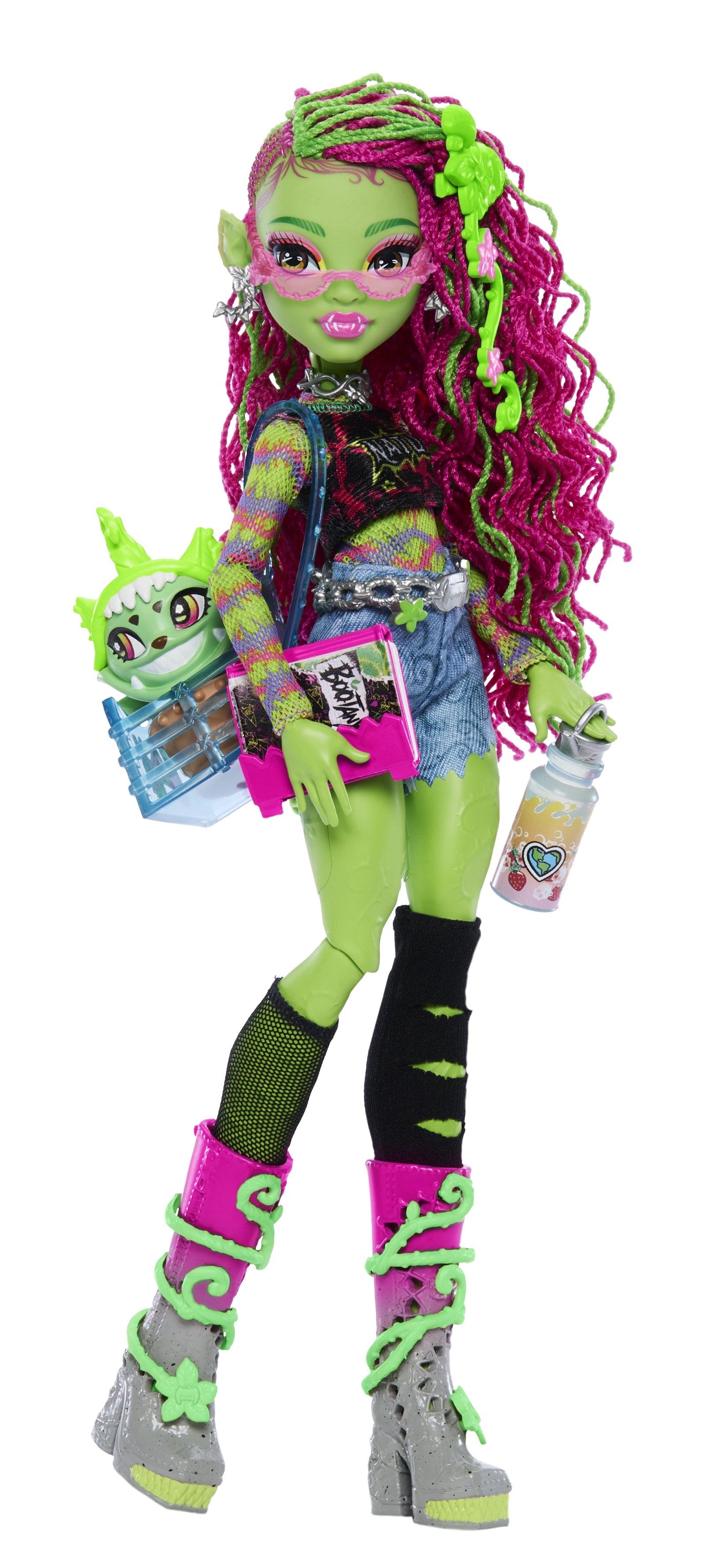 Monster High Venus McFlytrap Docka med Chewlian