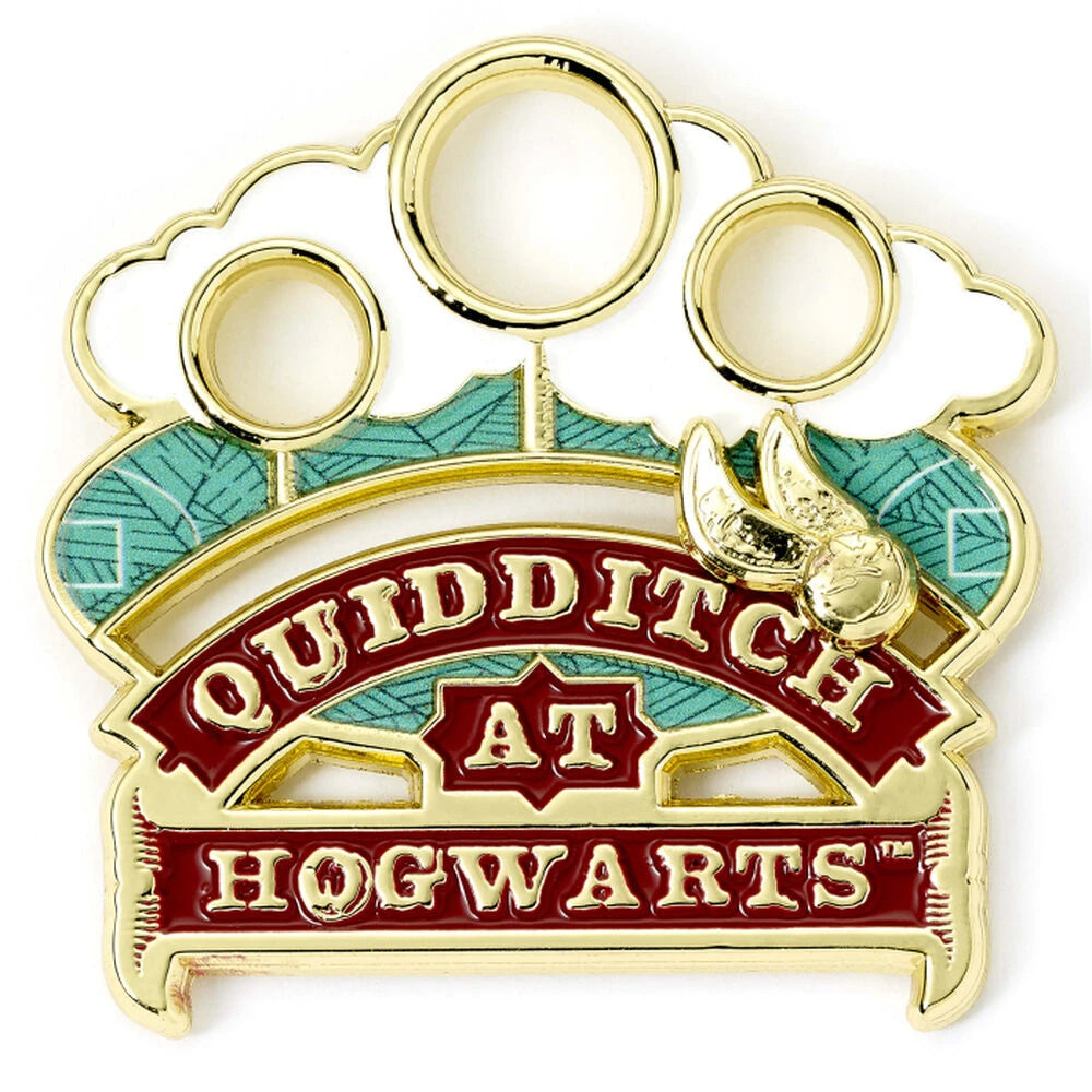 Harry Potter Quidditch på Hogwarts glidande nålbadge