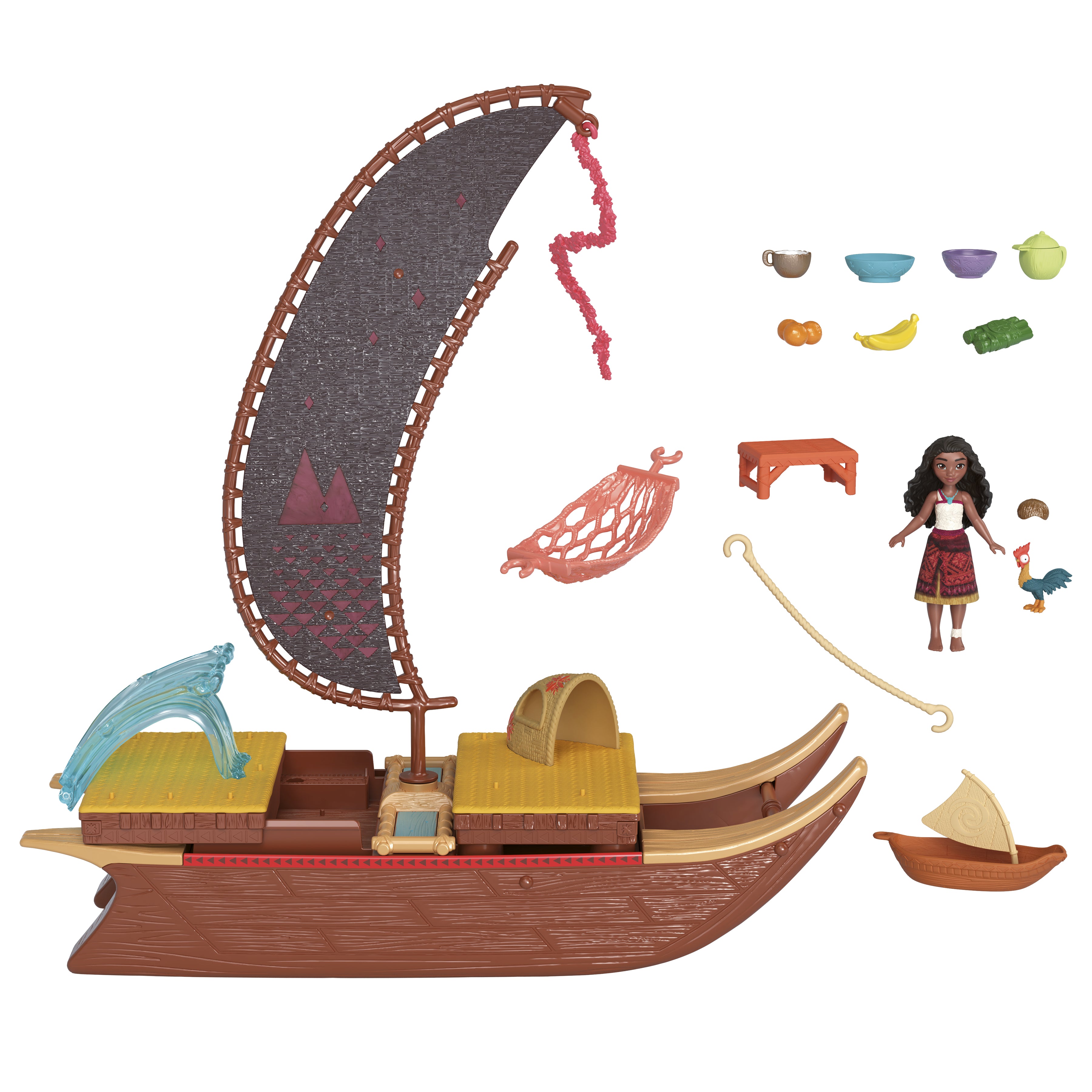 Disney Vaiana 2 Vaiana's Adventure Canoe Playset