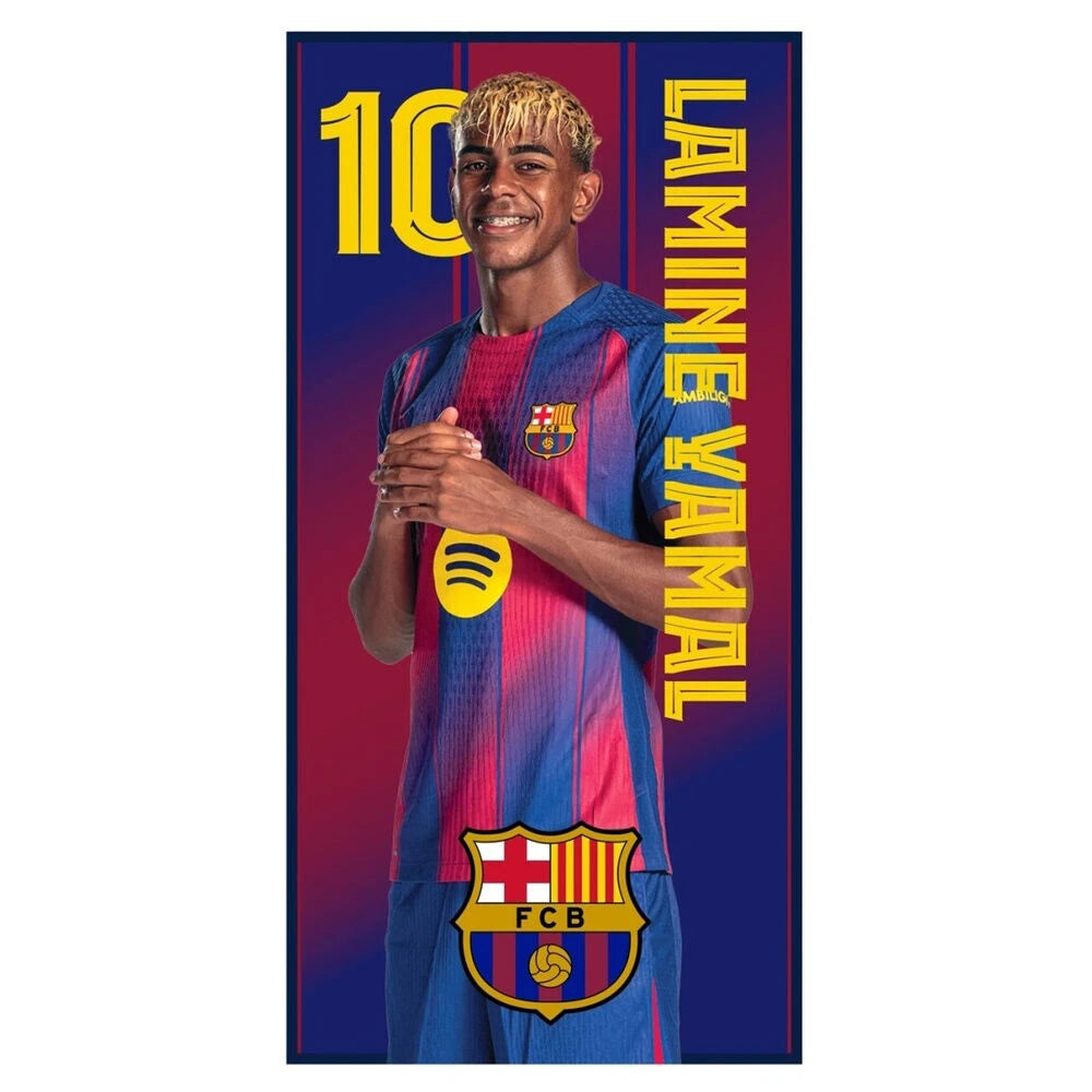 F.C Barcelona Lamine Yamal mikrofiber strandhandduk