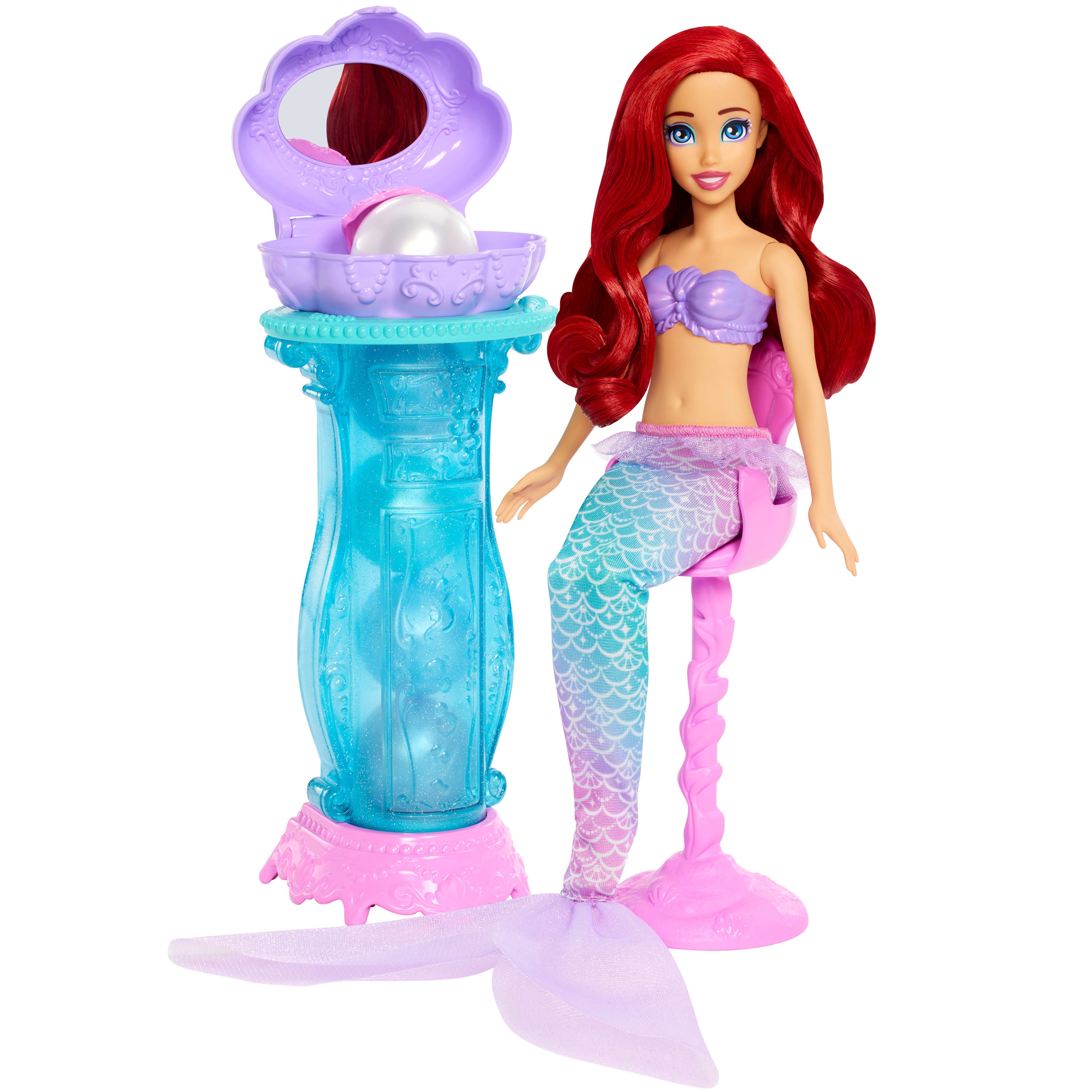 Disney Princess Vanity Pop Ariel-docka med tillbehör