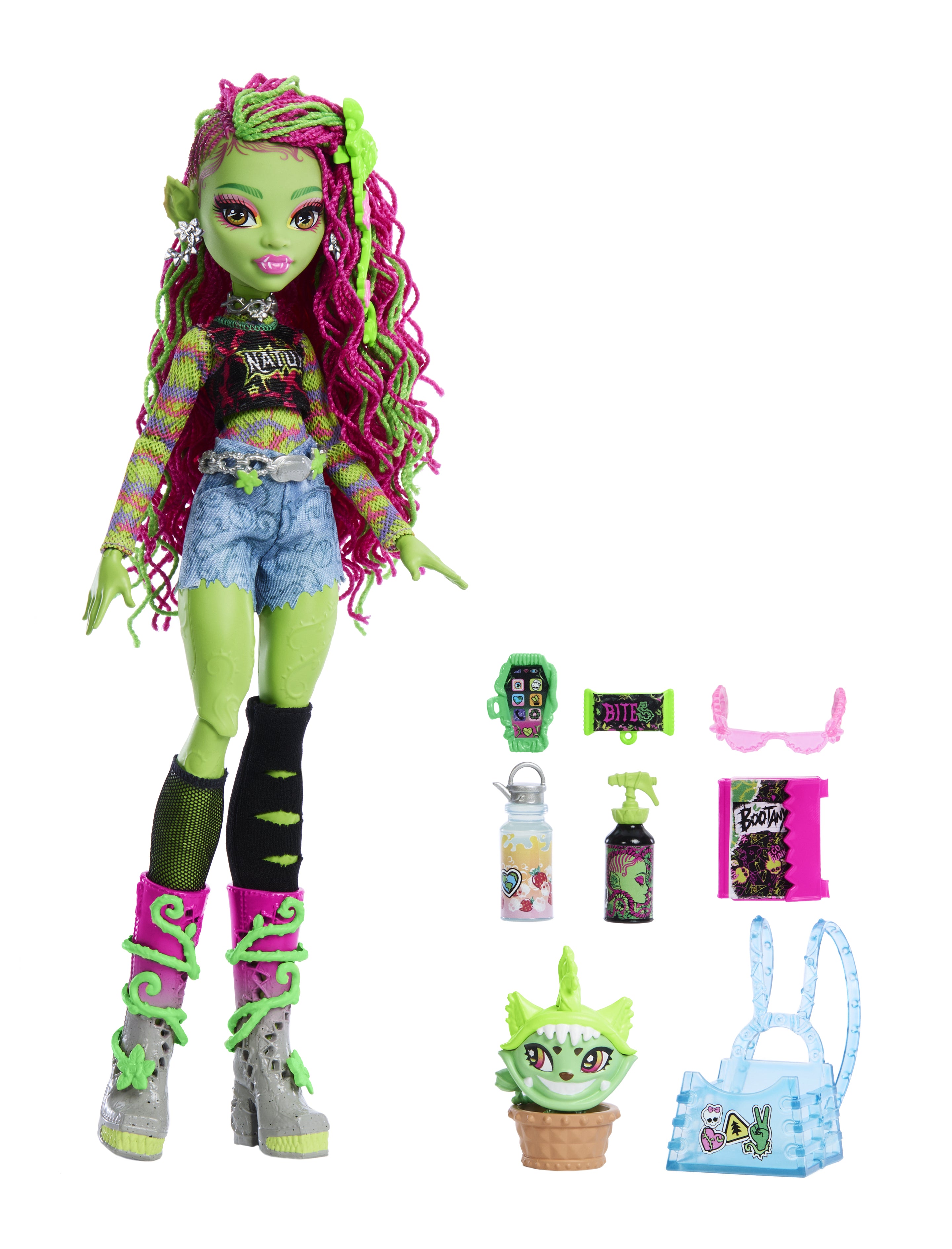 Monster High Venus McFlytrap Docka med Chewlian