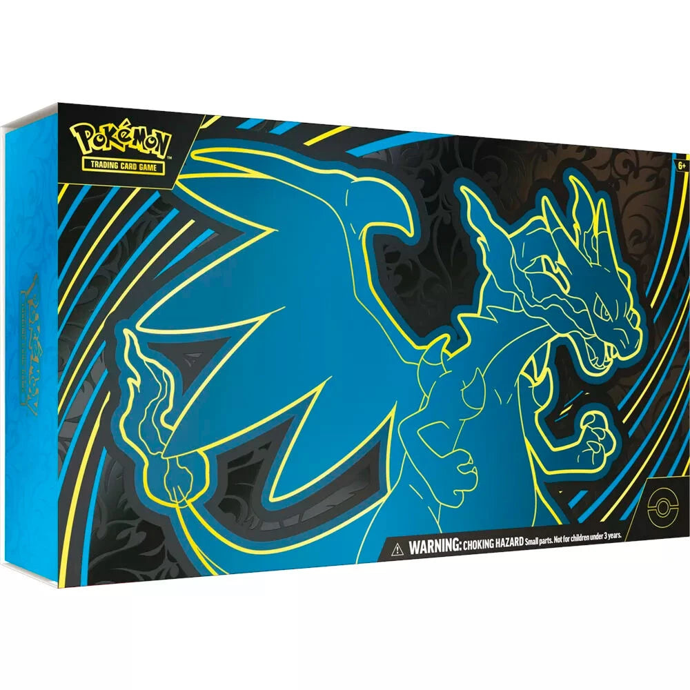 Latinamerikansk Pokémon Mega-Charizard X Ultra Premium samlarkortcase