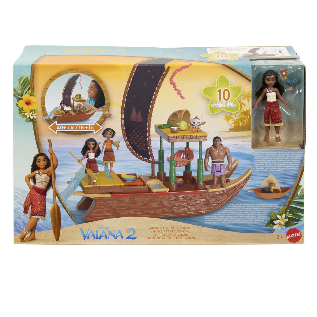 Disney Vaiana 2 Vaiana's Adventure Canoe Playset