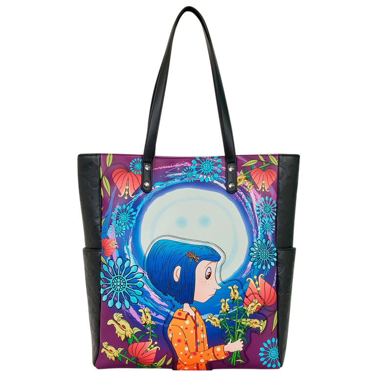 Loungefly Coraline Worlds Laika shoppingväska