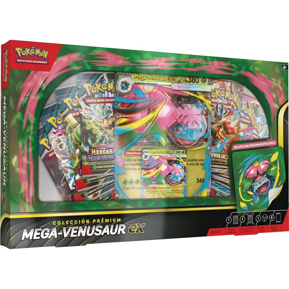 Latinamerikansk Pokémon Premium Mega-Venusaur samlarkortspelcase